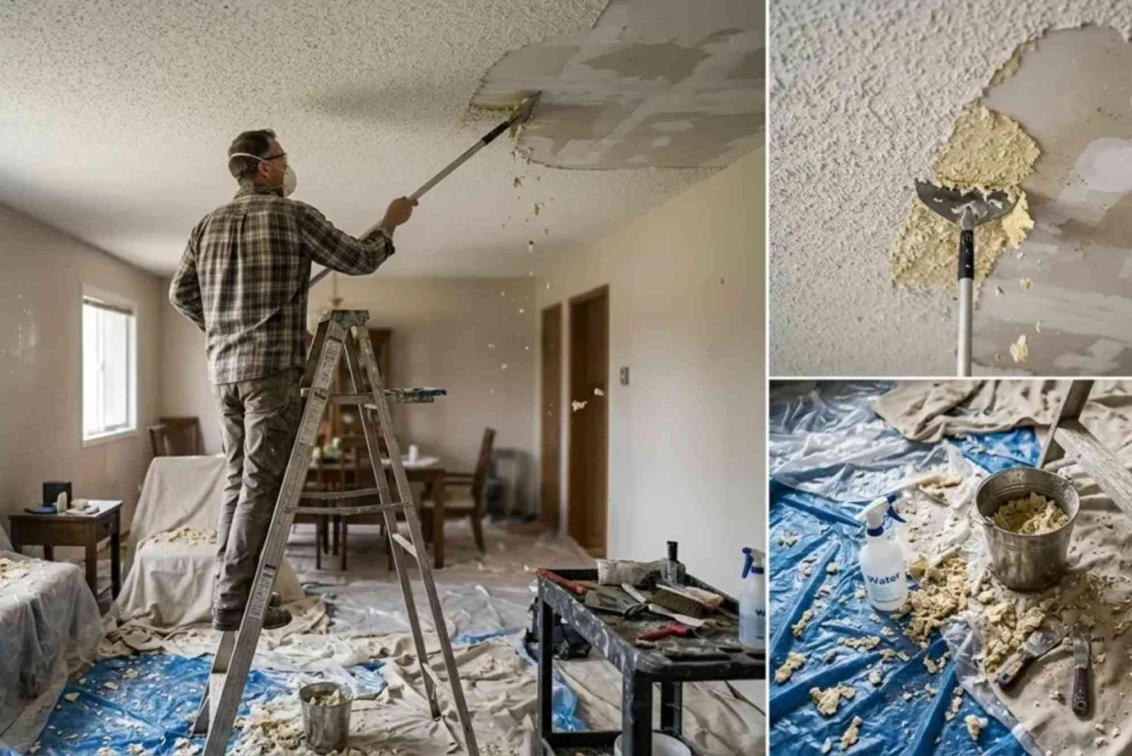 Popcorn Ceiling Removal in Baton Rouge LA 